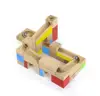 Wooden Marble Run Sets Colorful Classics Marble Run 40 Pcs Set Wooden Stacker Games Toys