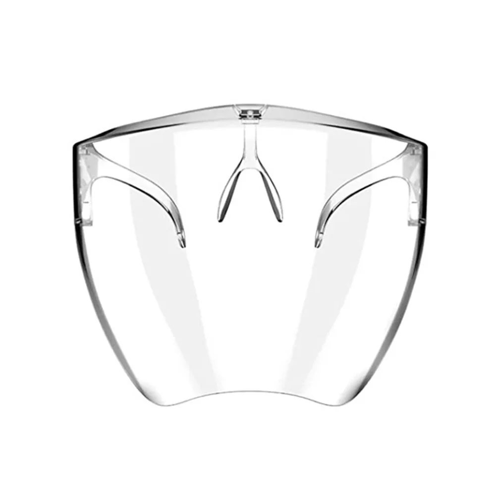 

Stylish anti fog face cover visor plastic clear invisible face shield glasses reusable full face shield with box, Transparent clear