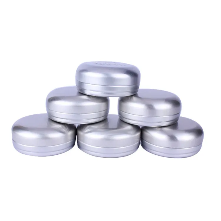 100g/ml scented aluminum metal beer can seamer 100ml cosmetic jar soap tin box with open hole 