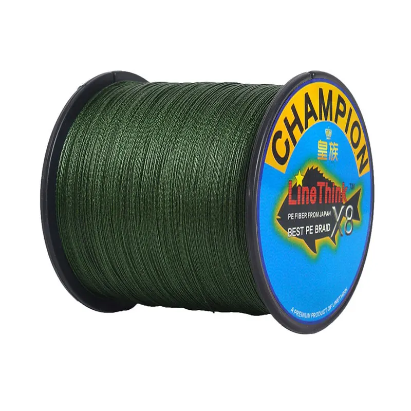 

500M GHAMPION LineThink Brand 8Strands/8Weave Best Quality Multifilament PE Braided Fishing Line Fishing Braid, 12 colors