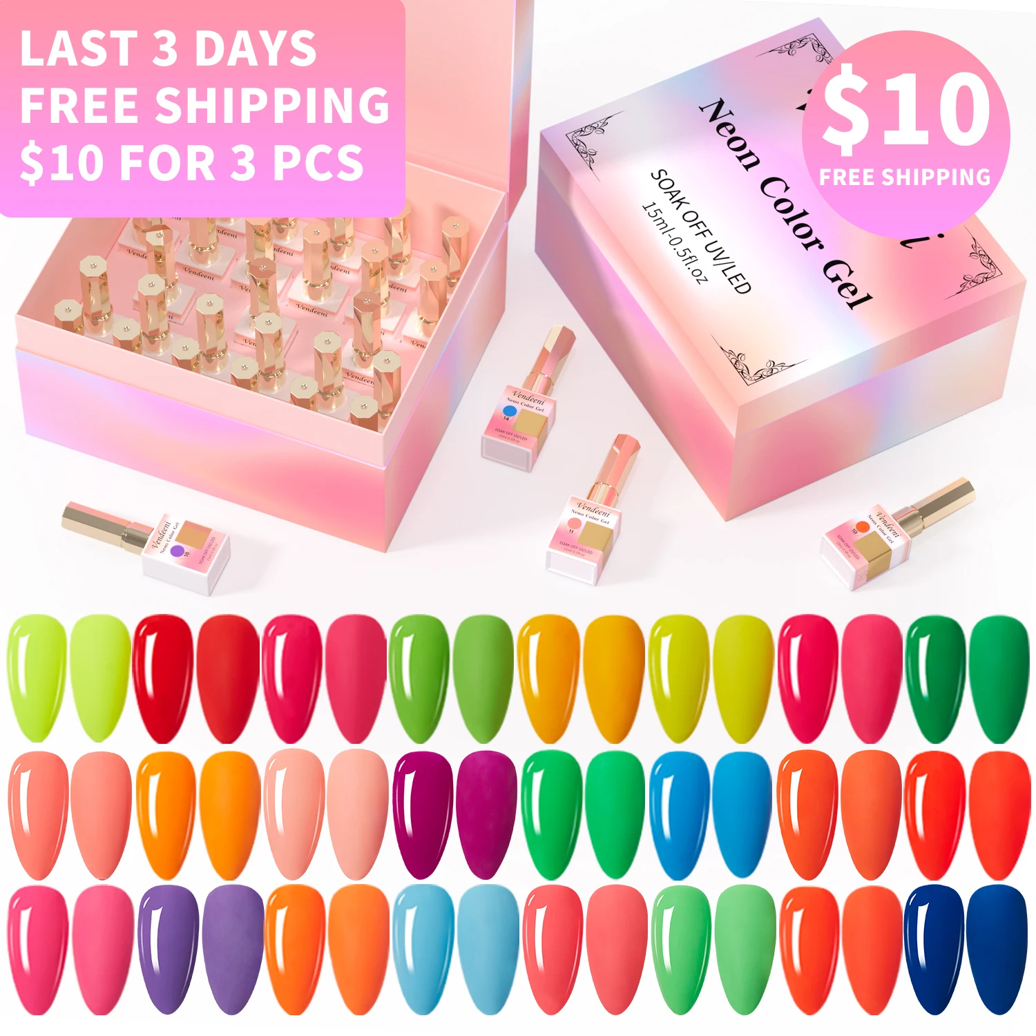 

Free Shipping $10 for 3 pcs Gel Polish Set Nail Products Gel Nail Polish Item Wholesale Price With 24 Colors gel polish set