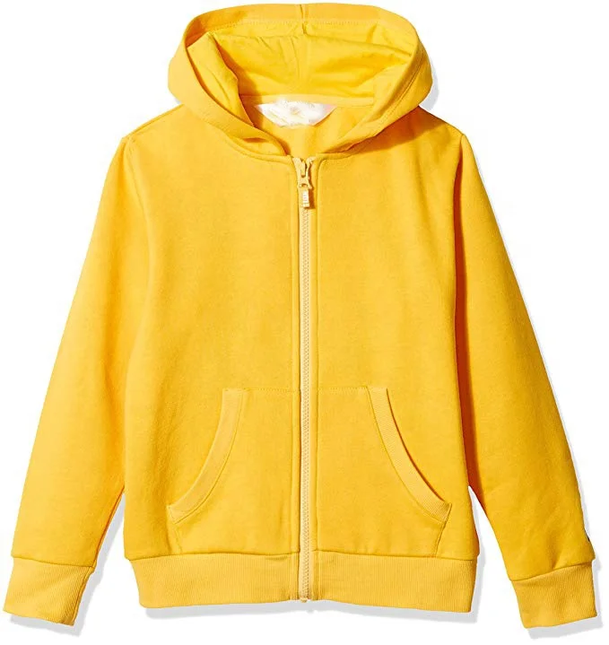 

Slim Fit Zipper yellow Sweaters hoodies Single Gym Mens 100% Cotton Zip Up Hoodie Men, Custom colors
