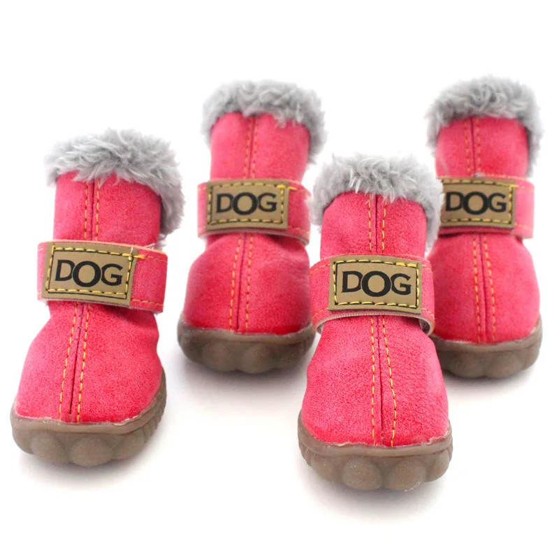 

Wholesale Anti-Slip Dog Boots winter dog pet boot Warm Waterproof Pet Snow Boots