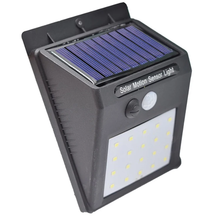 Wide-Angle Waterproof Lamp Security  PIR Sensor CDS Night Sensor LED Solar Power LED Wall Light