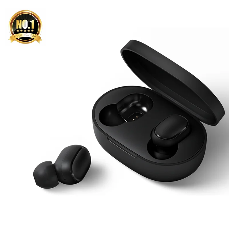 

hot sellings 2021 amazon wireless earphones earbuds tws a6s mi airdots for redmi xiaomi, Classic black