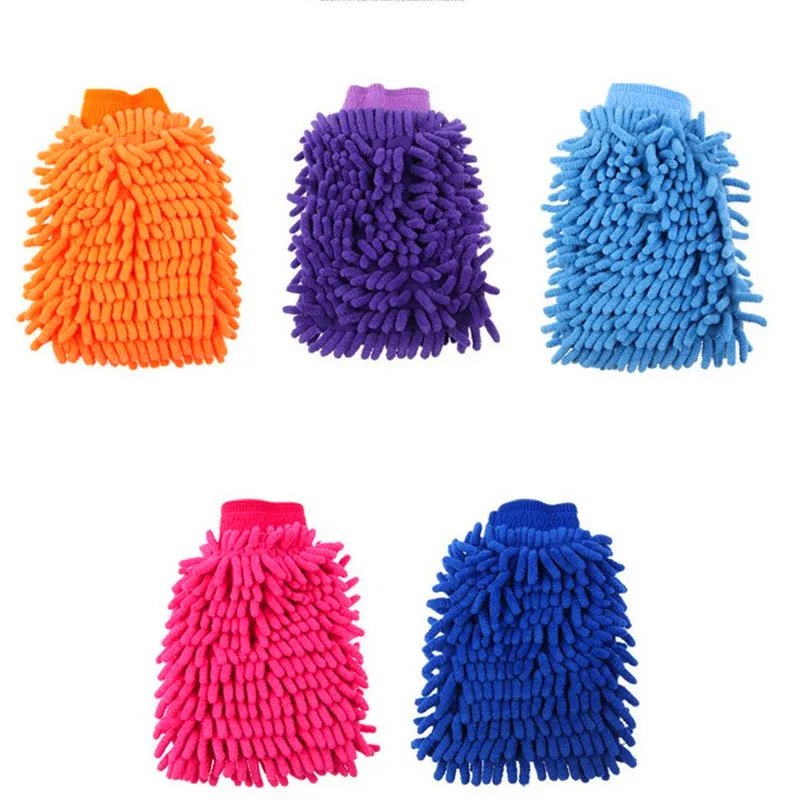 

Double-sided long hair coral fleece waterproof car wash towel chenille car cleaning towel car cleaning supplies, Green yellow red pueple customized