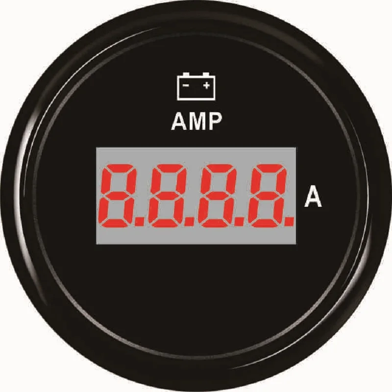 

Free Shipping ELING 52mm AMP Digital Ammeter Gauge Display 150A With Red Backlight 9-32V, Ws bs bn