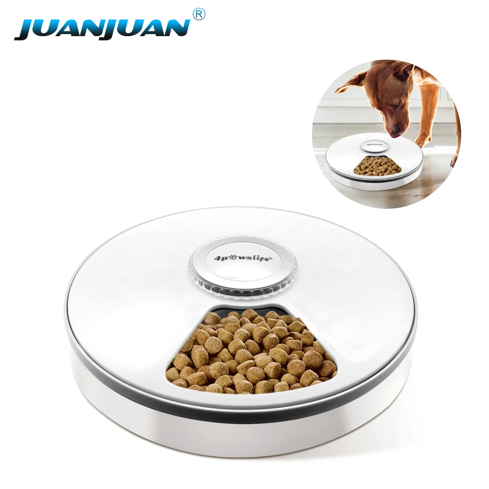 

Electronic Round timing setting 6 Meals 6 Grids dog cat products pet bowls supplies smart Automatic animal Pet Feeder