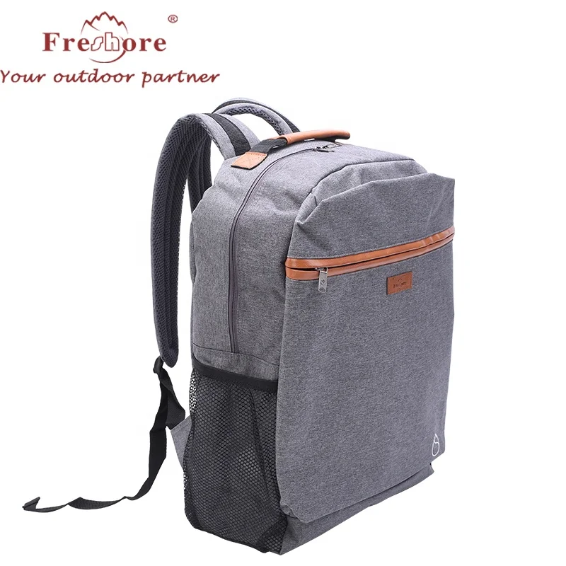 

19L Backpack Cooler Leak-Proof Insulated Soft Lunch Cooler Backpack for Men Women to Beach, Boat (Grey)