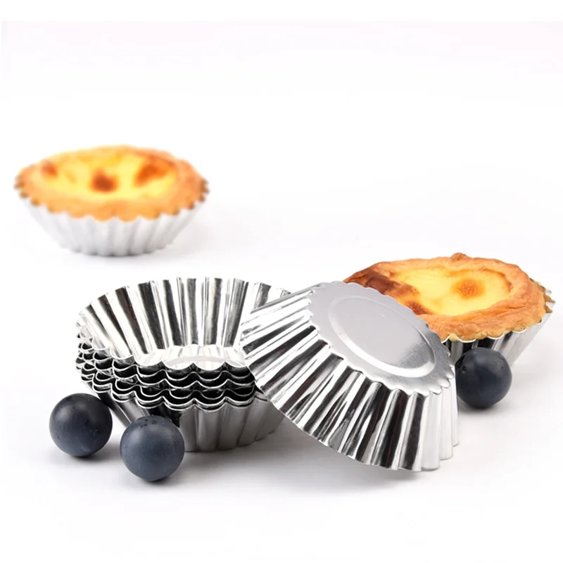 

Best Selling Egg Tart Mold Cup cake Cake Cookie Mould Tin Cups Baking Tool Muffin Baking Cups Egg Tart Pan