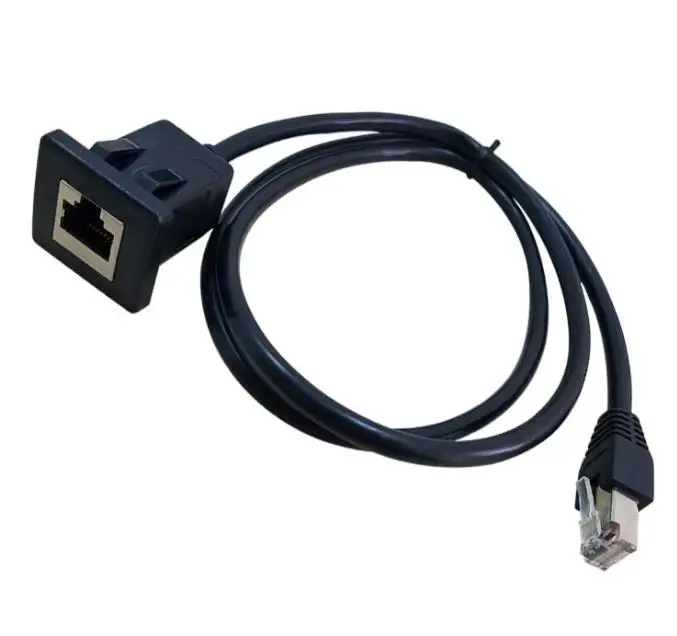 Rj45 Cat5e Panel Mount Snap In Socket Lan Network Extension