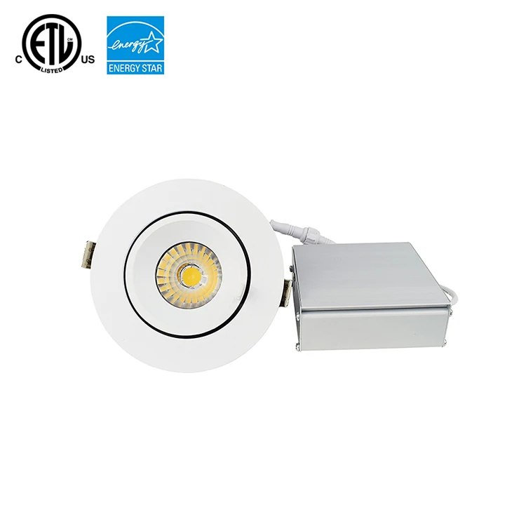 High quality PC aluminum glass housing indoor lighting recessed led down light
