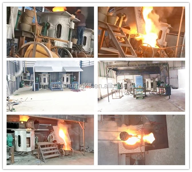 550kwh 2t Medium Frequency Induction Melting Furnace In Ferro Tungsten