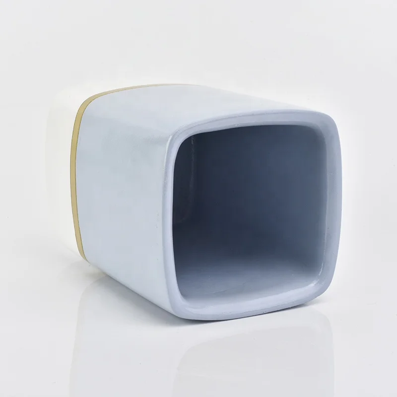 Custom Square Concrete Candle Vessel