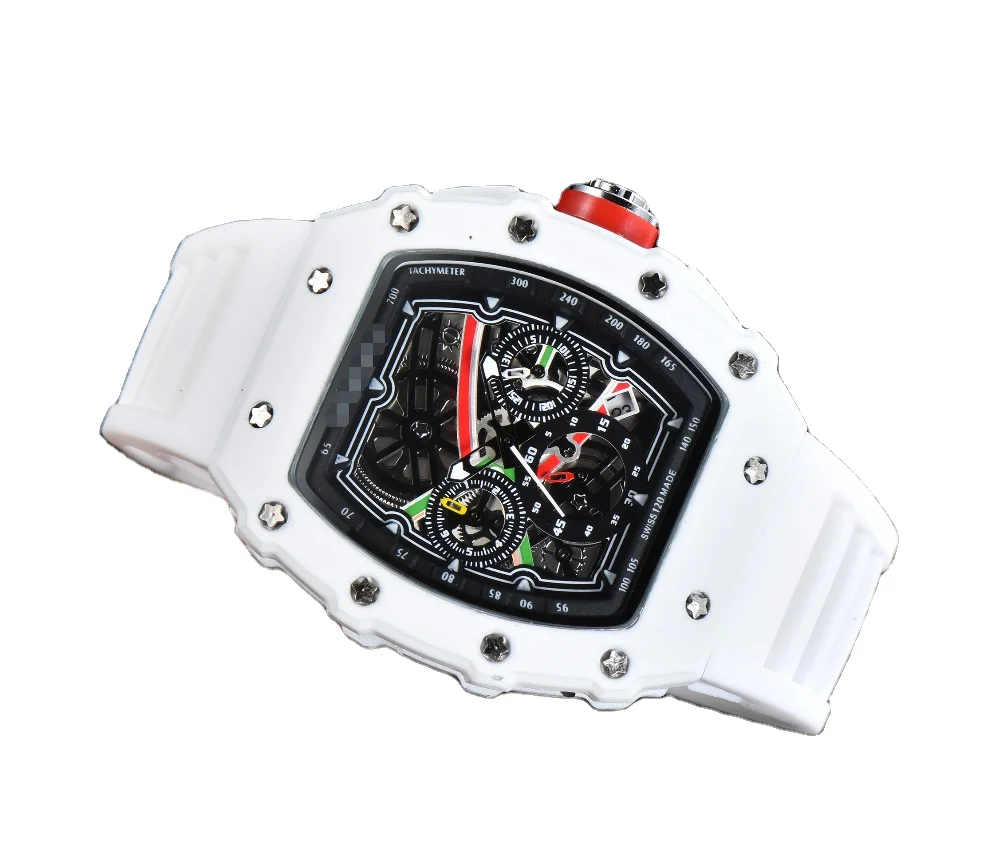 

2021new TOP RM latest hot-selling men's luxury brand watch 6-pin second running quartz mobile