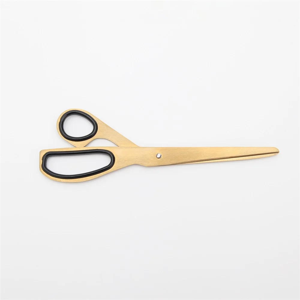 

MAXERY Gold Multipurpose Scissors Stainless Steel Tailor Fabric Paper Cutting Tools Scissor for Office Home School Art Craft