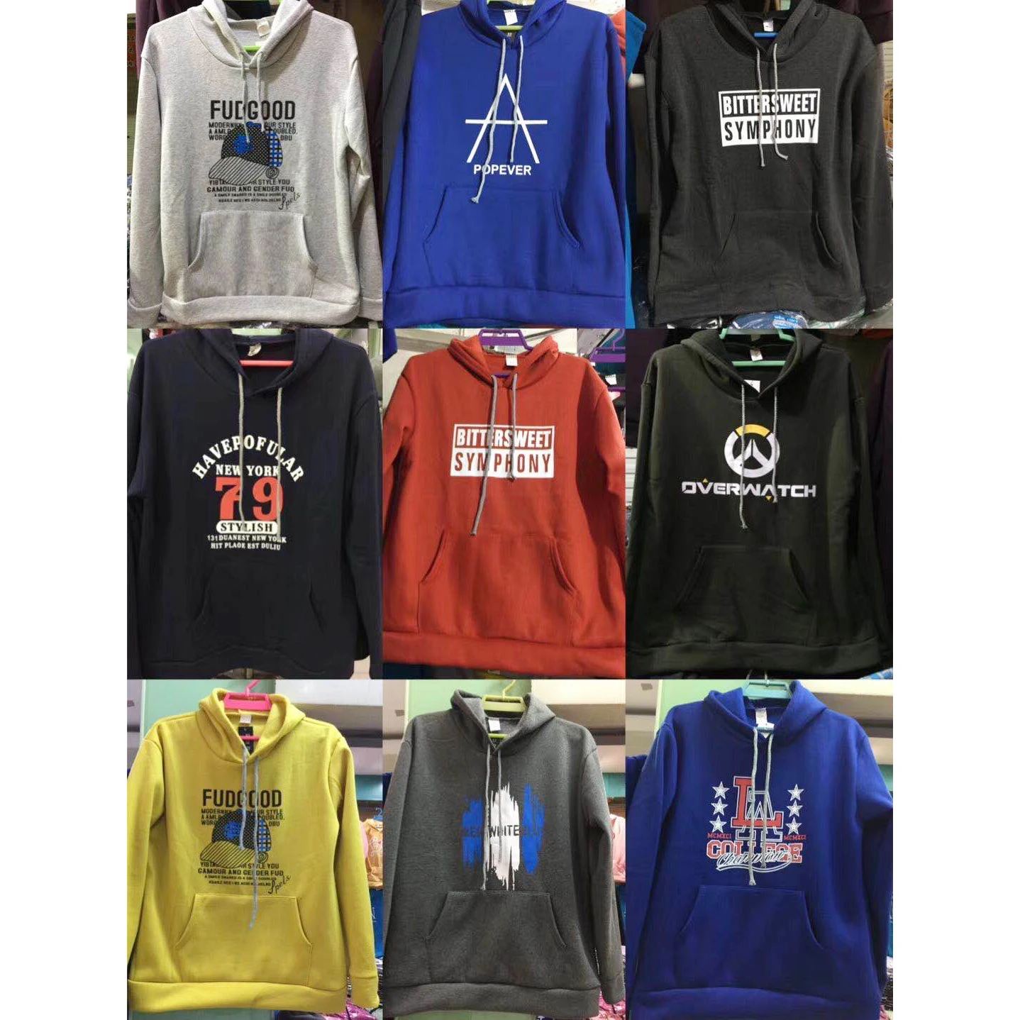 

Mix color fashion men pullover hoodie stock for wholesale