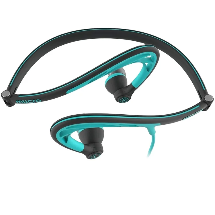 

Mucro ML233 Foldable Wired Running Sports Headphones Night Neckband in-Ear Stereo Earphones(Blue)