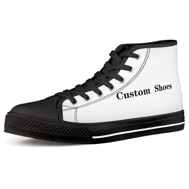

Wholesale African Girl Custom Shoe Black Art Women Shoes Fashion High Top Canvas Shoes Female Sneakers Teen Girls