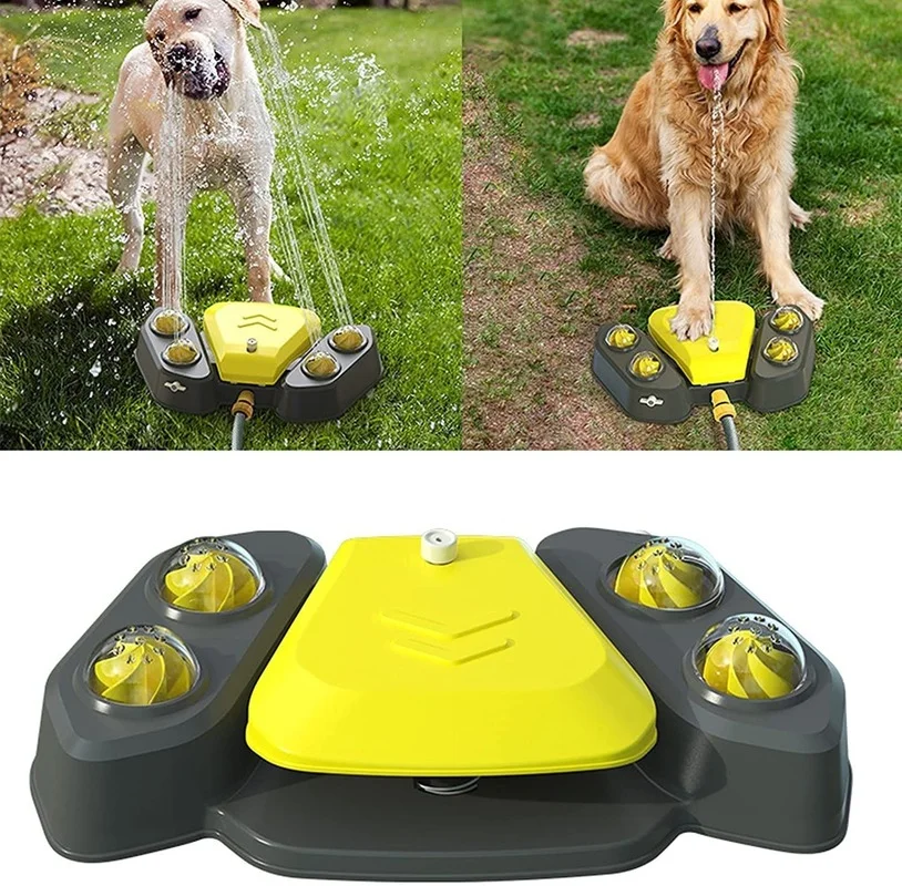 

Pet Dog Water Drinker Outdoor Dog Bathing Automatic Sprinkler Water Feeder Spray Dog Toys Hot Selling Interactive Pet Toy