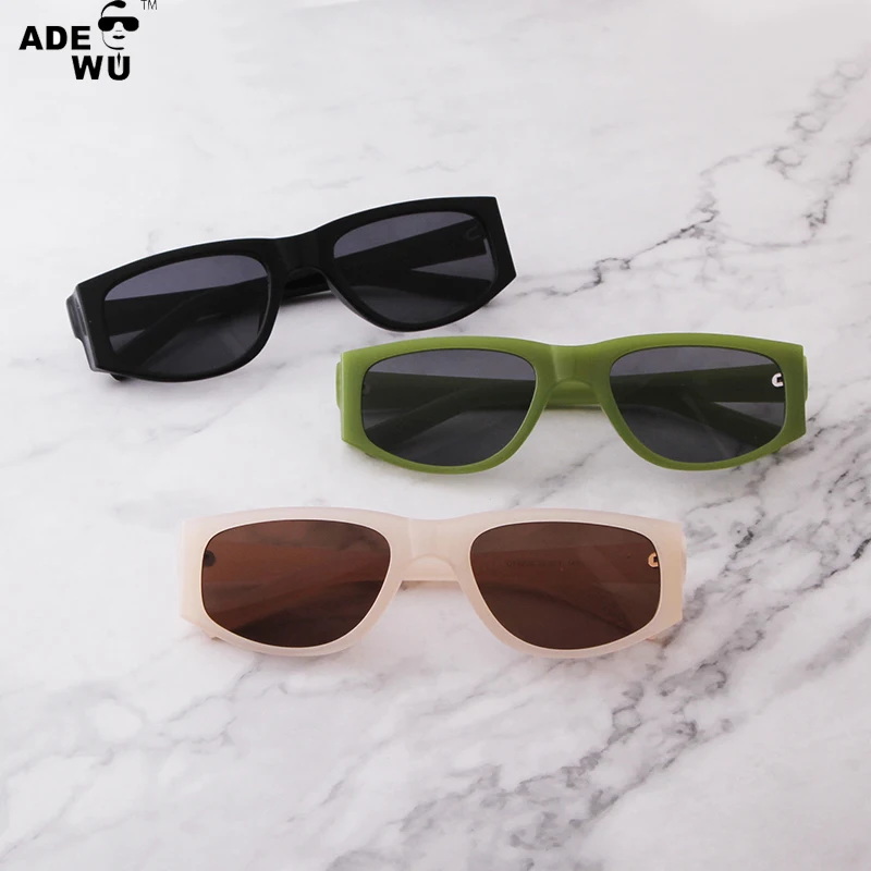 

ADE WU STY8955F Europe Design Men Women Vintage Retro Eyewear Classical Cat Eye Small Size Shades Sunglasses, Picture colors