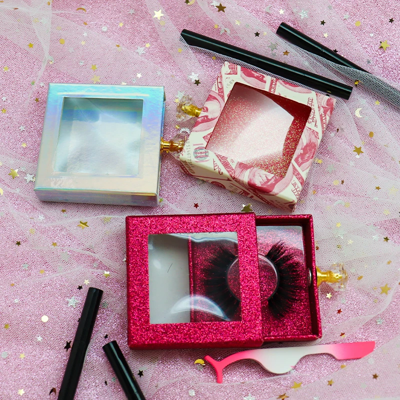 

china wholesale hand made lash 5d volume advanced thick faux mink lashes, Black