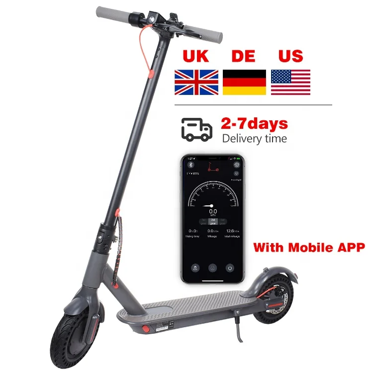 

EU Germany and USA warehouse 350W e scooter 2 wheel foldable 8.5inch electric scooter dropship