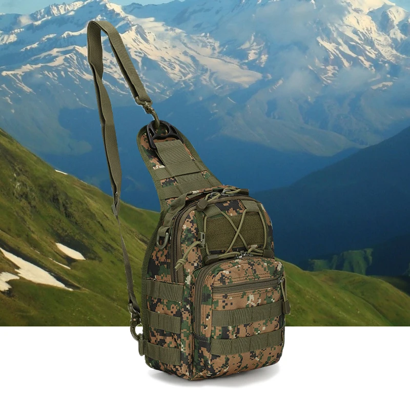 

Outdoor Tactical Camo Side Bag Molle Crossbody Tactical Shoulder Military bag, 10 colors