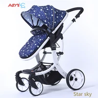 

High Quality baby pram can sit and lie down baby carrier with four seasons baby stroller