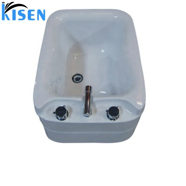 

KISEN White Square Pedicure Bowls Foot Spa Pedicure Chair, Customized