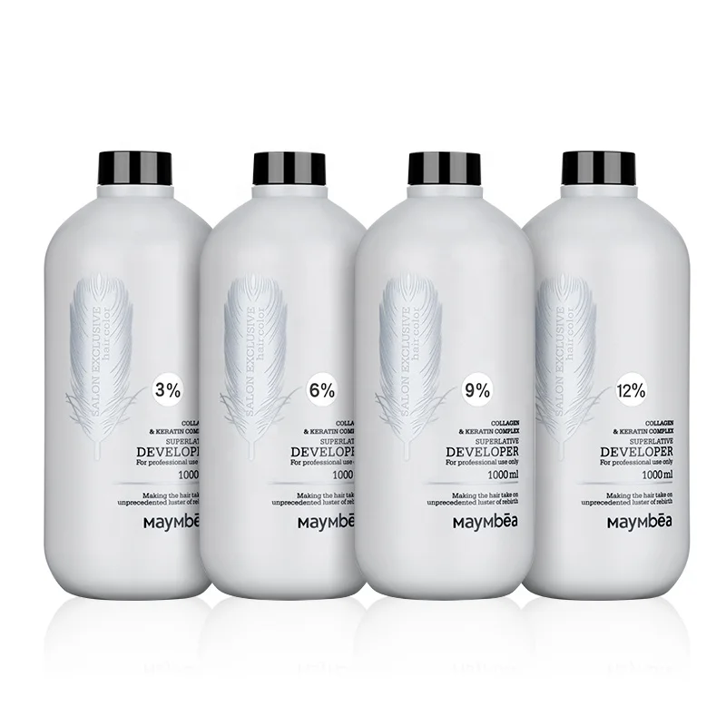 

MAYMBEA hair supplier hair developer keratin less damage irritate-free hair bleaching developer, White cream