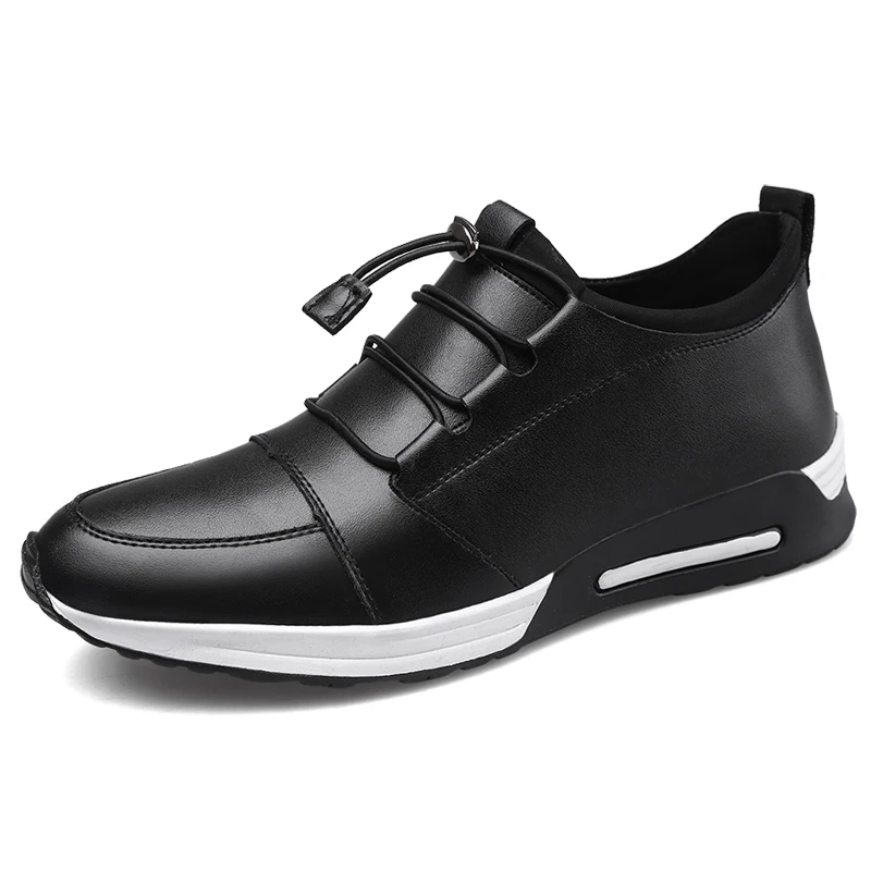 

Scarpe Stylish Men's Black Leather Casual+ Shoes Quality Italian Custom Design Classic Men's Shoes Footwear From China, Black,brown,blue