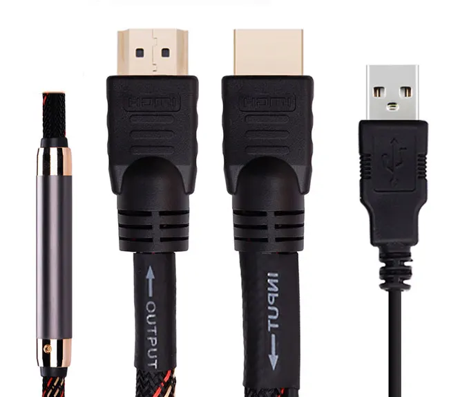 

HD-MI male to male cable 2.04k 3D Engineering splicing screen HDTV cable plus chip with amplifier
