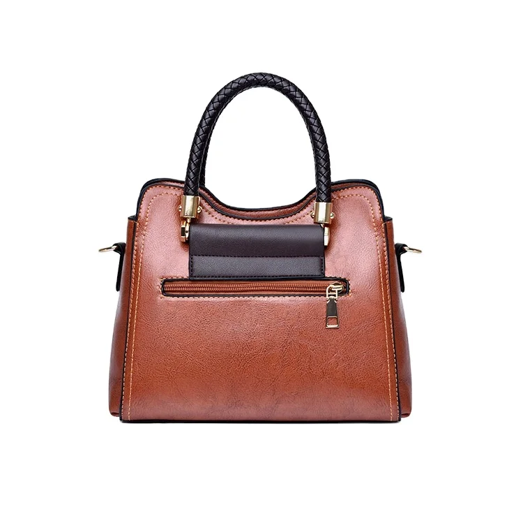 

New Fashion Women Bag Pu Leather Handbag Set Solid Totes Shoulder Bag 2 Pieces Set Ladies Handbag, Blue, black, red, brown