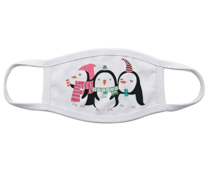 
2020 hot sale high quality blank black white sublimation kids mask 