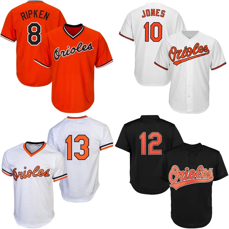 

Baltimore Oriol jersey 12# Alomar 13# Manny Machado 8# Cal Ripken Jr. 10# Adam Jones Baseball jerseys wholesale cheap