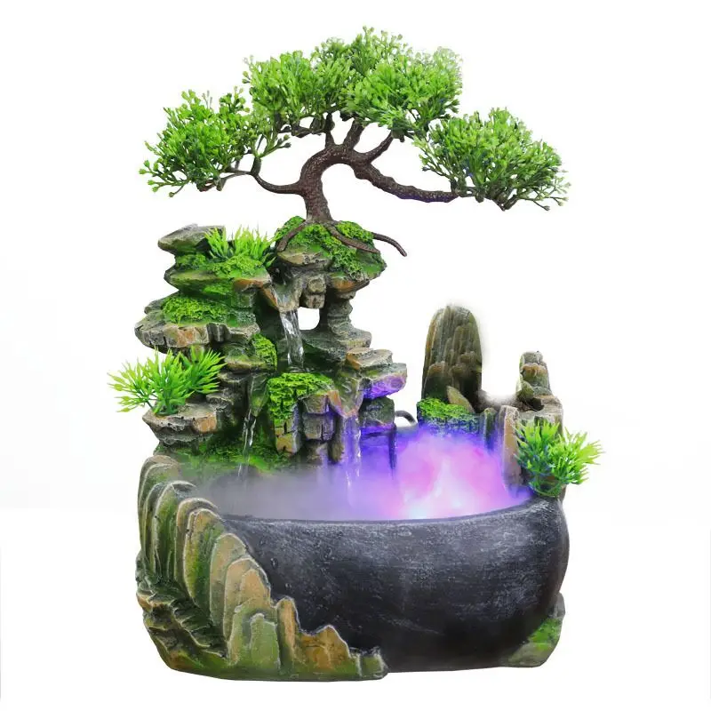 

Water fountain manufacturer table top resin small water fall fountain indoor decorative home in japanese, Photo show color