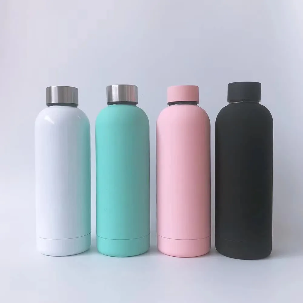 

New product 500ml double wall stainless steel vacuum sports custom water bottle, Customized color