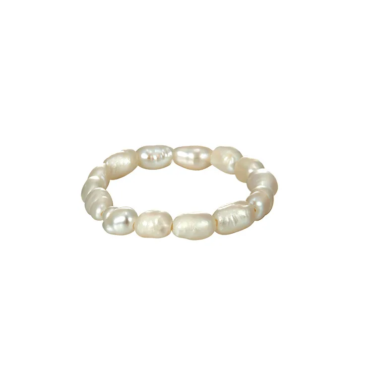 

Elegant Stylish Imitation Minimalist Fresh Water Pearl Ring Women Jewelry