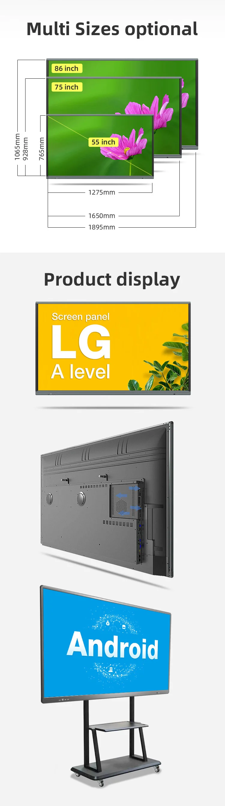 Interactive Whiteboard Holographic Display Dual System Interactive