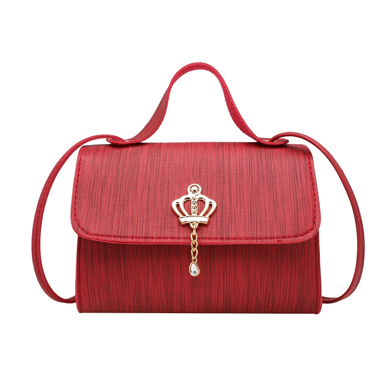 

small mini Crown bags hotsales PU fashion purses luxury Ladies Casual Shoulder Women Handbags Crossbody phone Bag wholesale