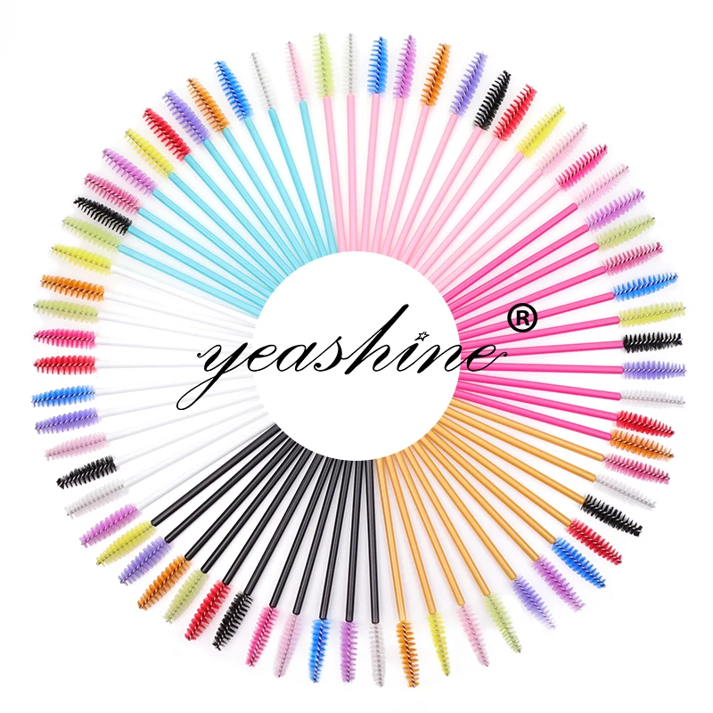 

Manufacturer Solid Handle Bendable Disposable Mascara Wands Eyelash Spoolie Brush