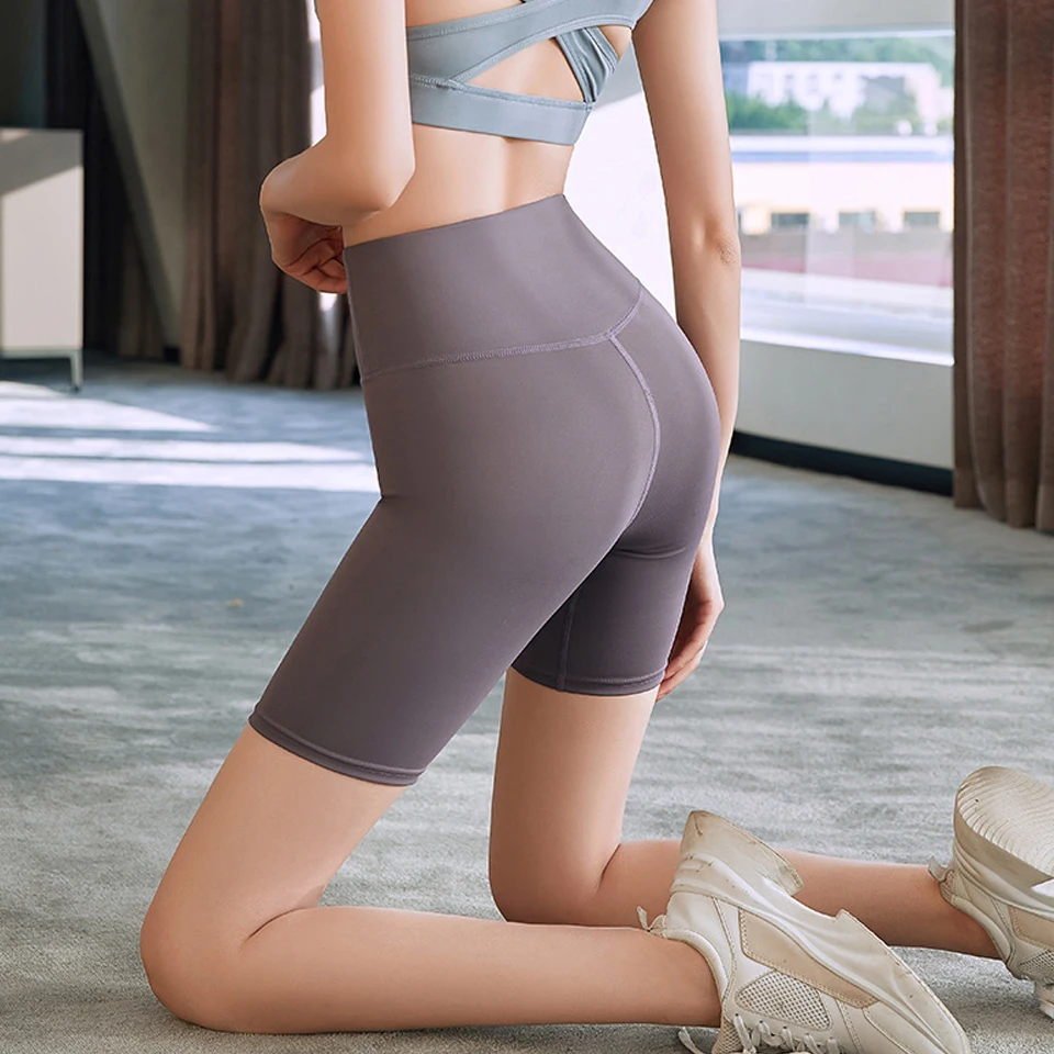 

2021 New Women's Summer Shorts Women Middle Length Lightweight GYM Yoga Running Sport Snack Short Pants Clothing Wholesale