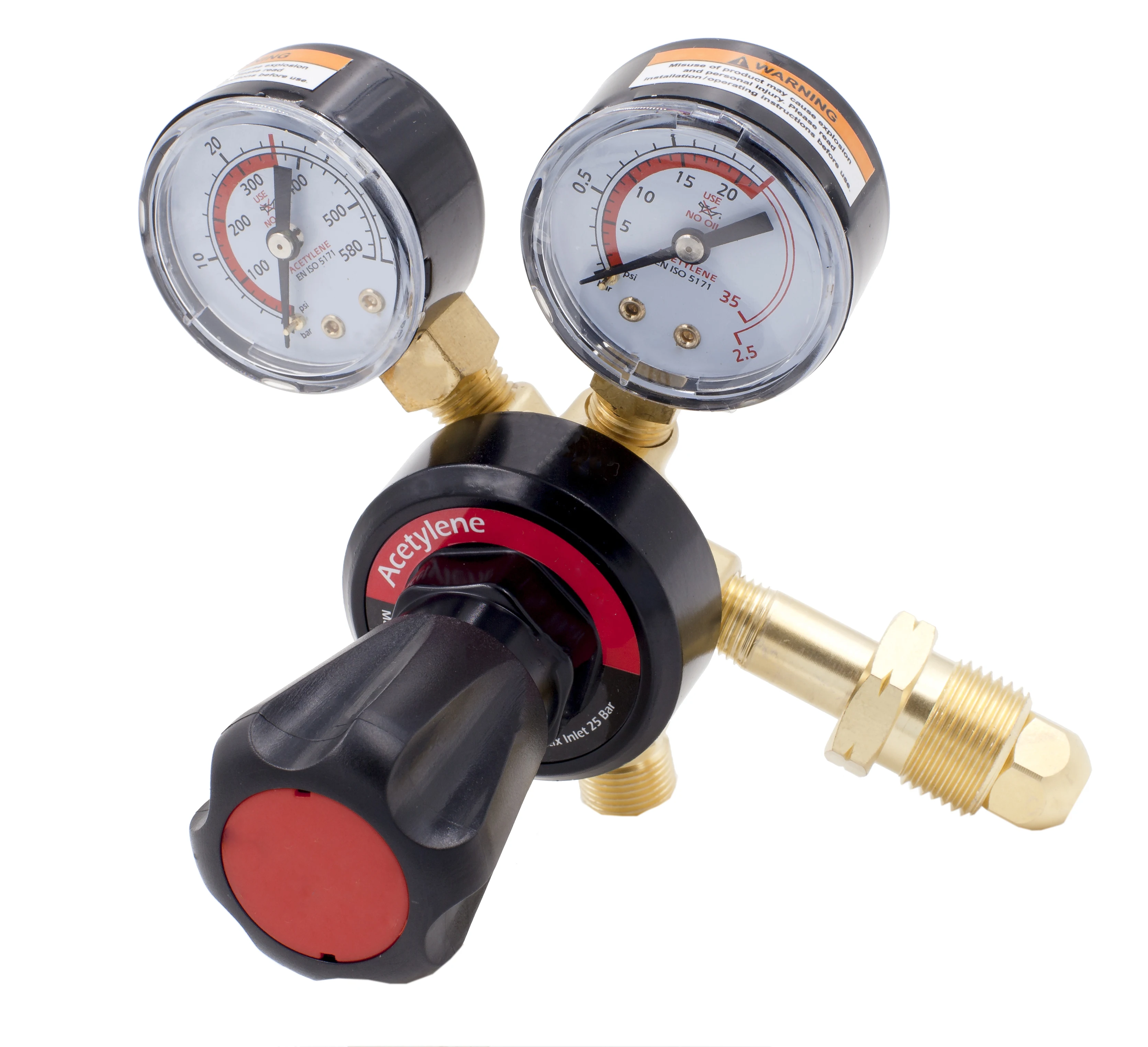 acetylene pressure gauge gas regulator