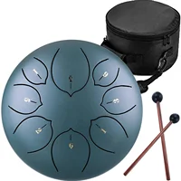 

Steel Tongue Drum Professional Lotus Hang Drum Percussion Instrument With Padded Bag For Music Education, Yoga, Zen, Meditation