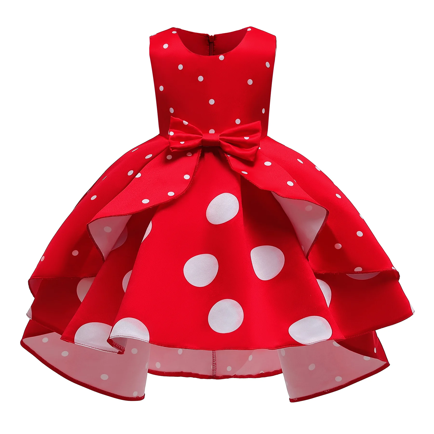 

2020 hot sale sleeveless summer children's party dress pot-point princess dress flower Girls birthday party dresses, Shown