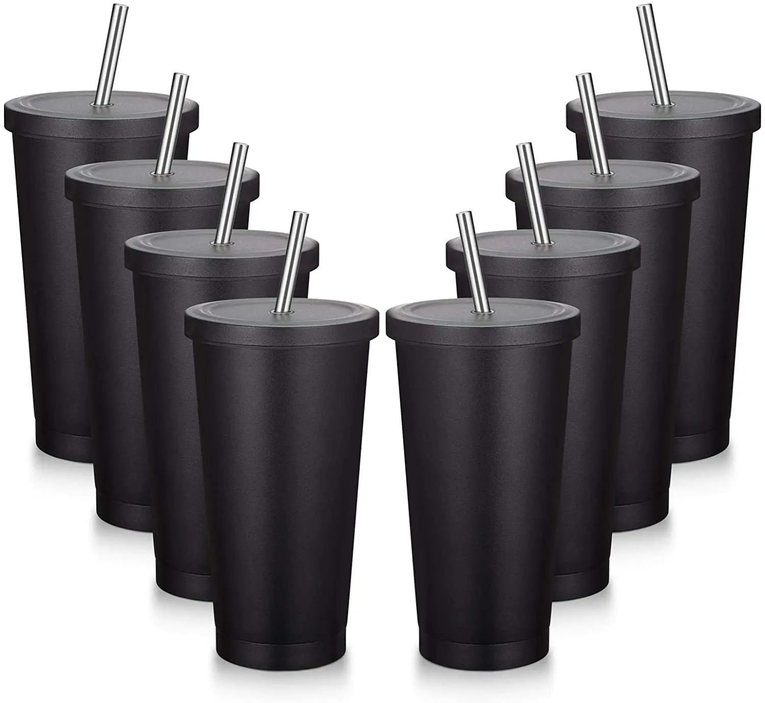 

Widely Used Superior Quality Black Stainless Steel Straw Cup Reuseable Cups And Straws, Customized color