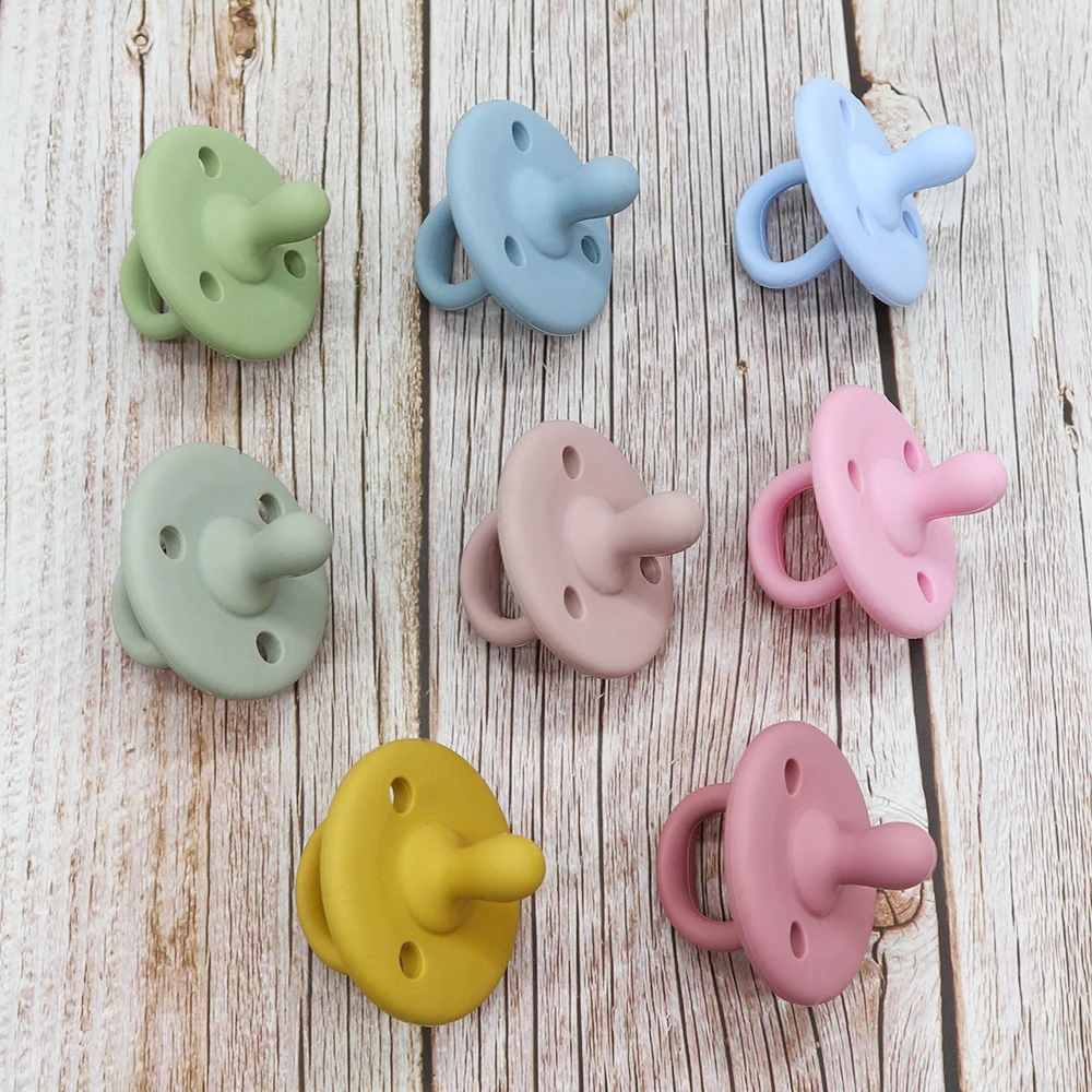 

Wholesale Organic Personalized Customized Silicone Baby Pacifier BPA Free, 9 colors