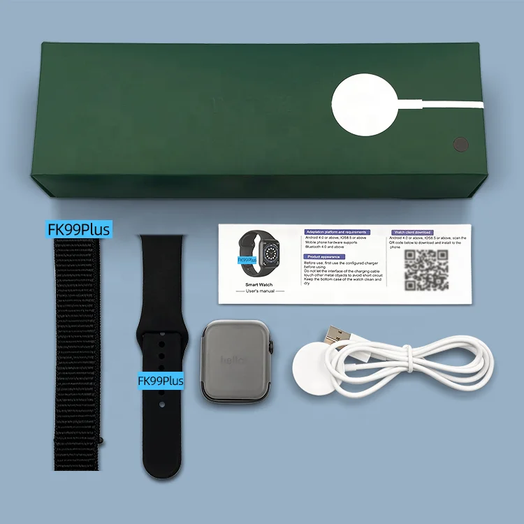 

FK99Plus Smartwatch Series 6 Wireless Charging Double Strap Rotary Key 1.78 Full Screen FK Seri FK99 Plus Smart Watch