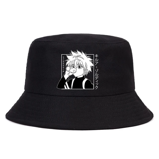 

Hunter X Hunter Printed Hat Women Men Panama Bucket Cap Anime Fisherman Hat